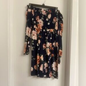 Floral off the shoulder dress